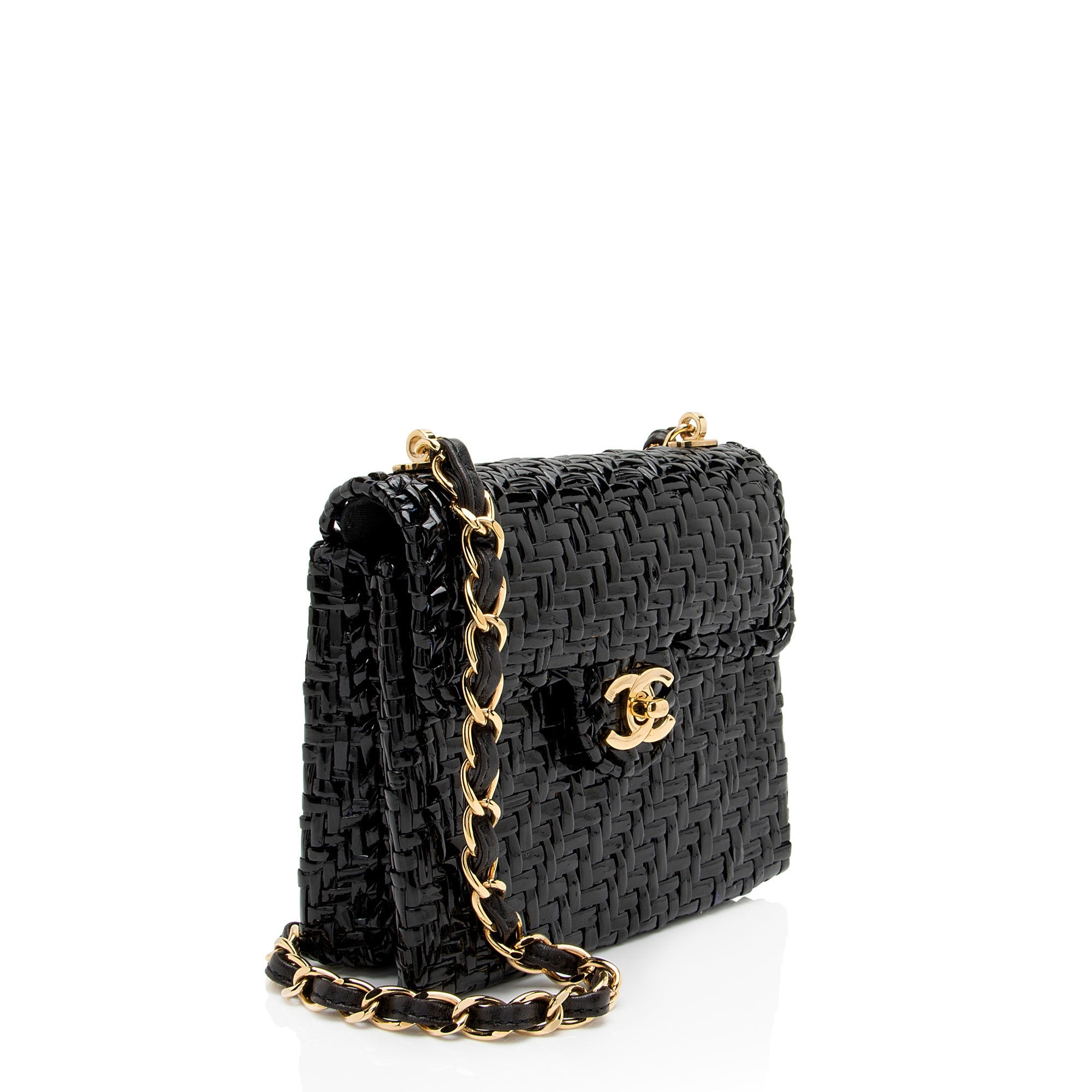 Chanel Vintage Rattan Wicker Flap Bag