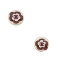 Chanel Vintage Resin CC Disk Earrings