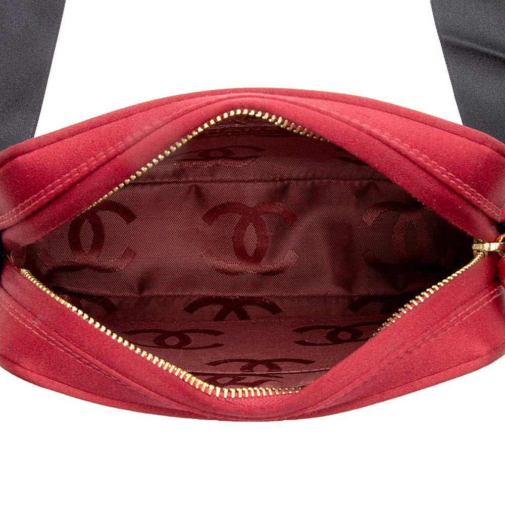 Chanel Vintage Satin Ribbon Small Shoulder Bag (SHF-19278)