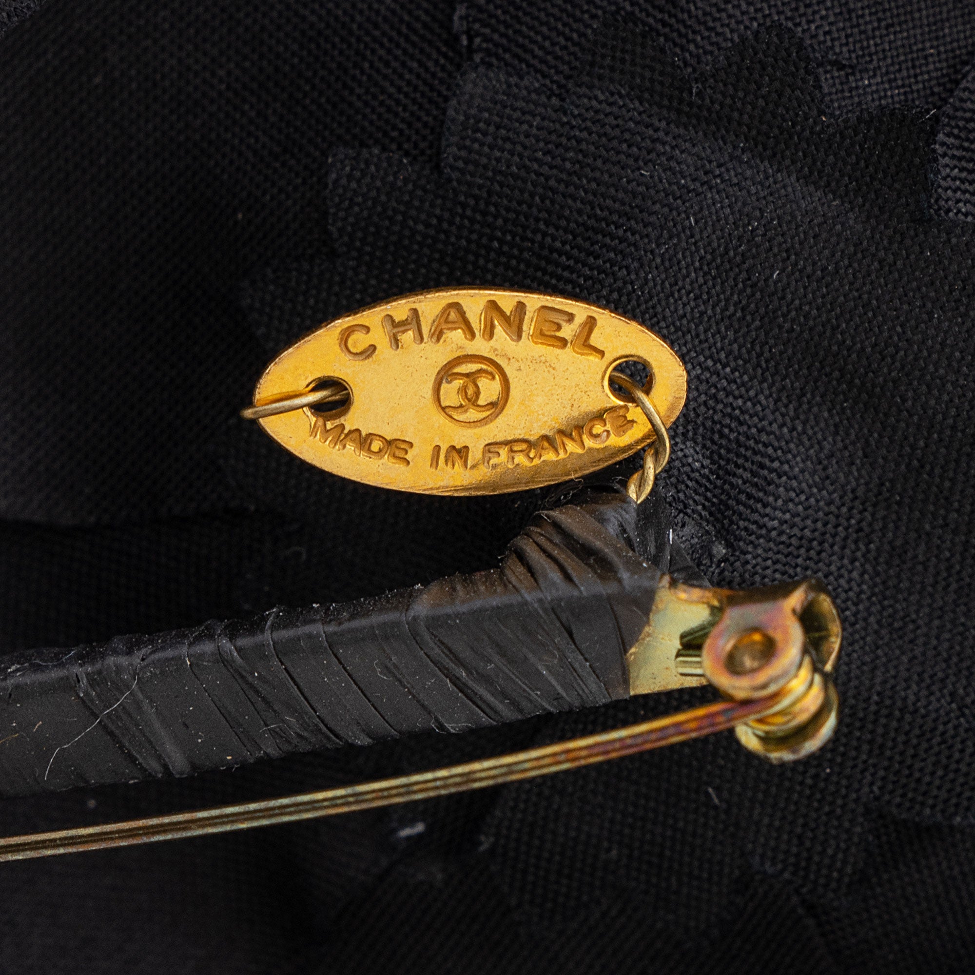 Chanel Vintage Silk Camellia Brooch