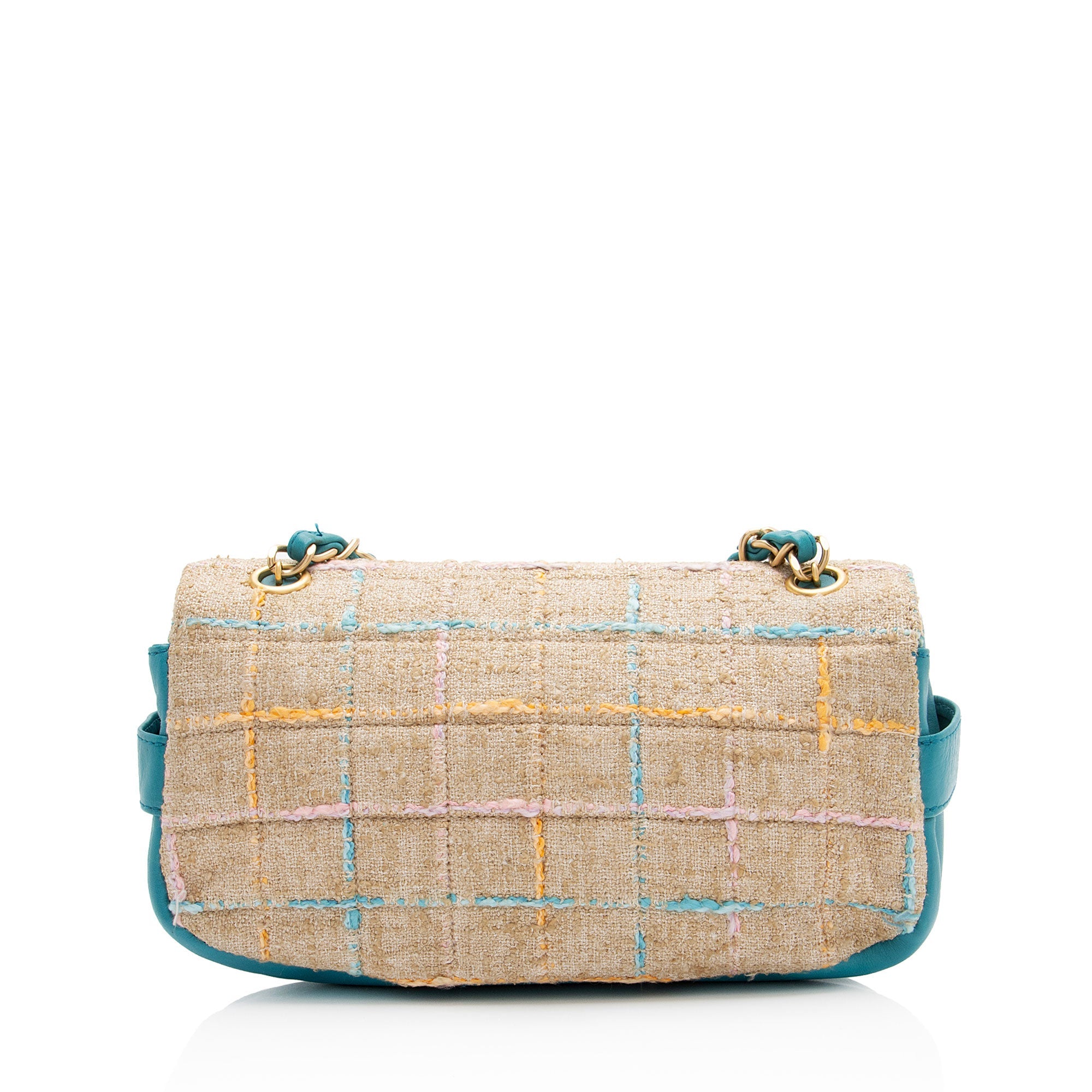 Chanel Vintage Tweed Mademoiselle Flap Bag