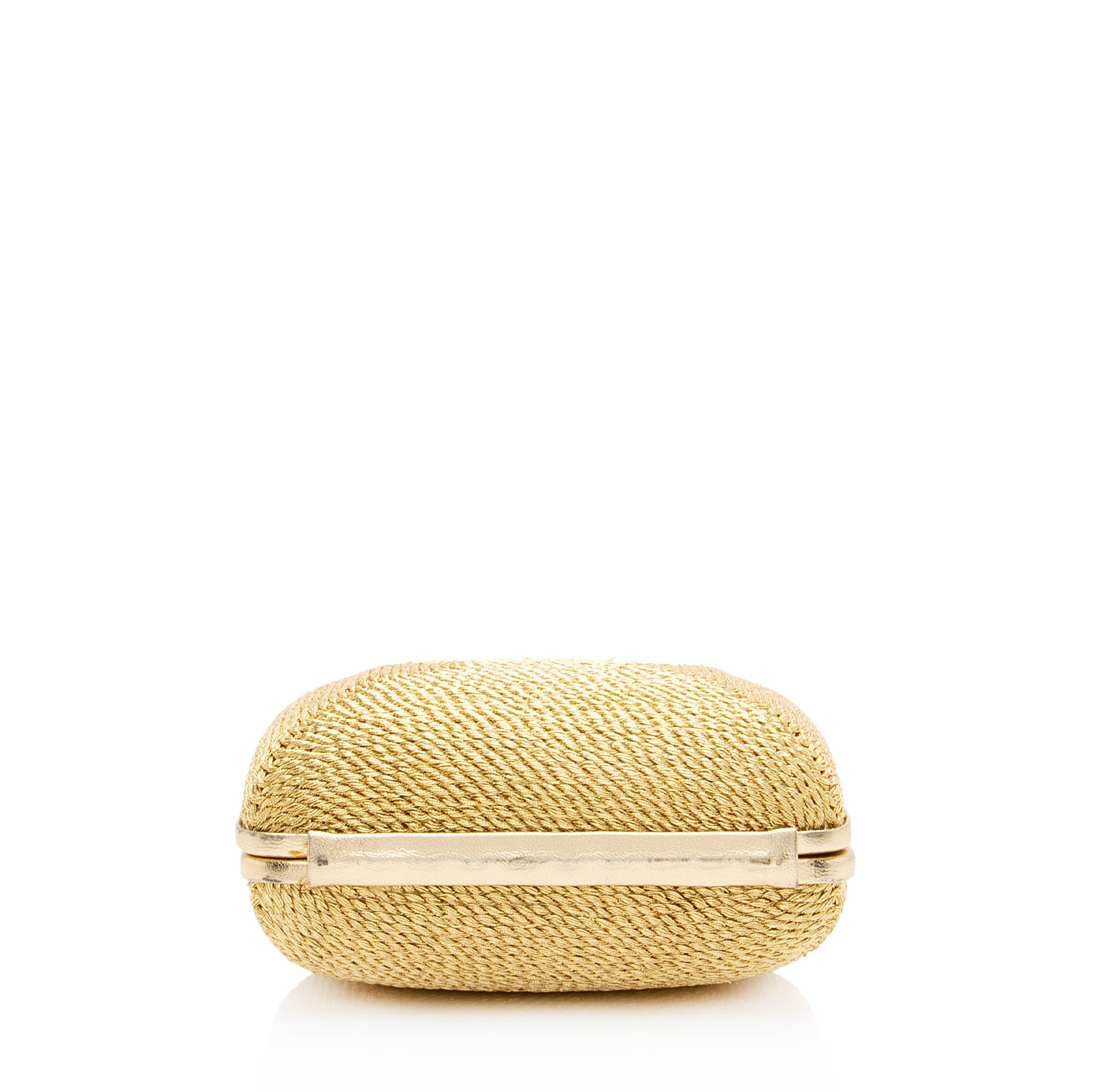 Chanel Vintage Woven Coco Mark Clamshell Shoulder Bag