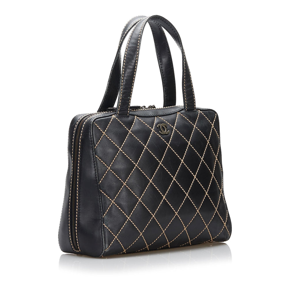 Chanel Wild Stitch Leather Handbag (SHG-FqQKaO)