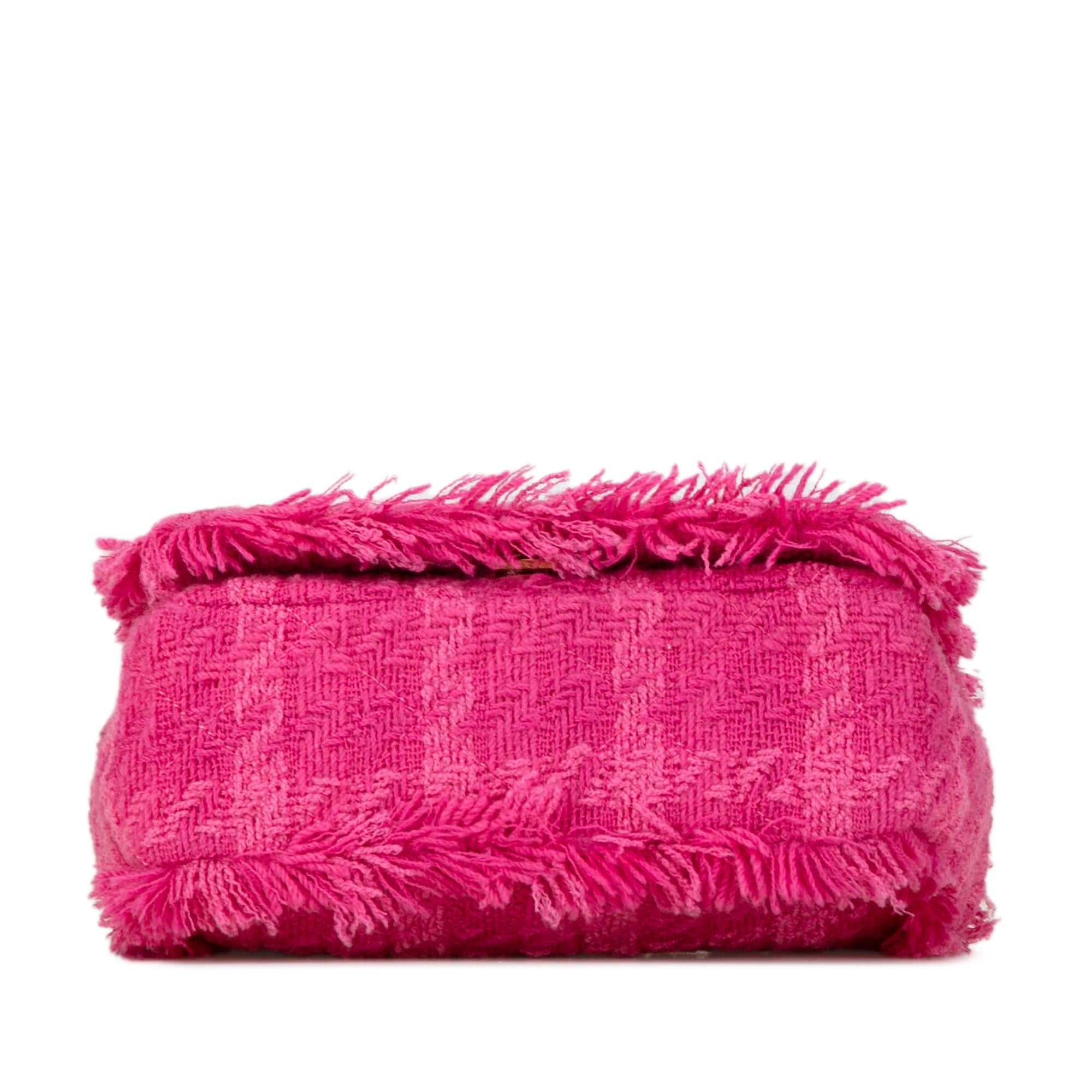 Chanel Wool Tweed Giant Logo Flap
