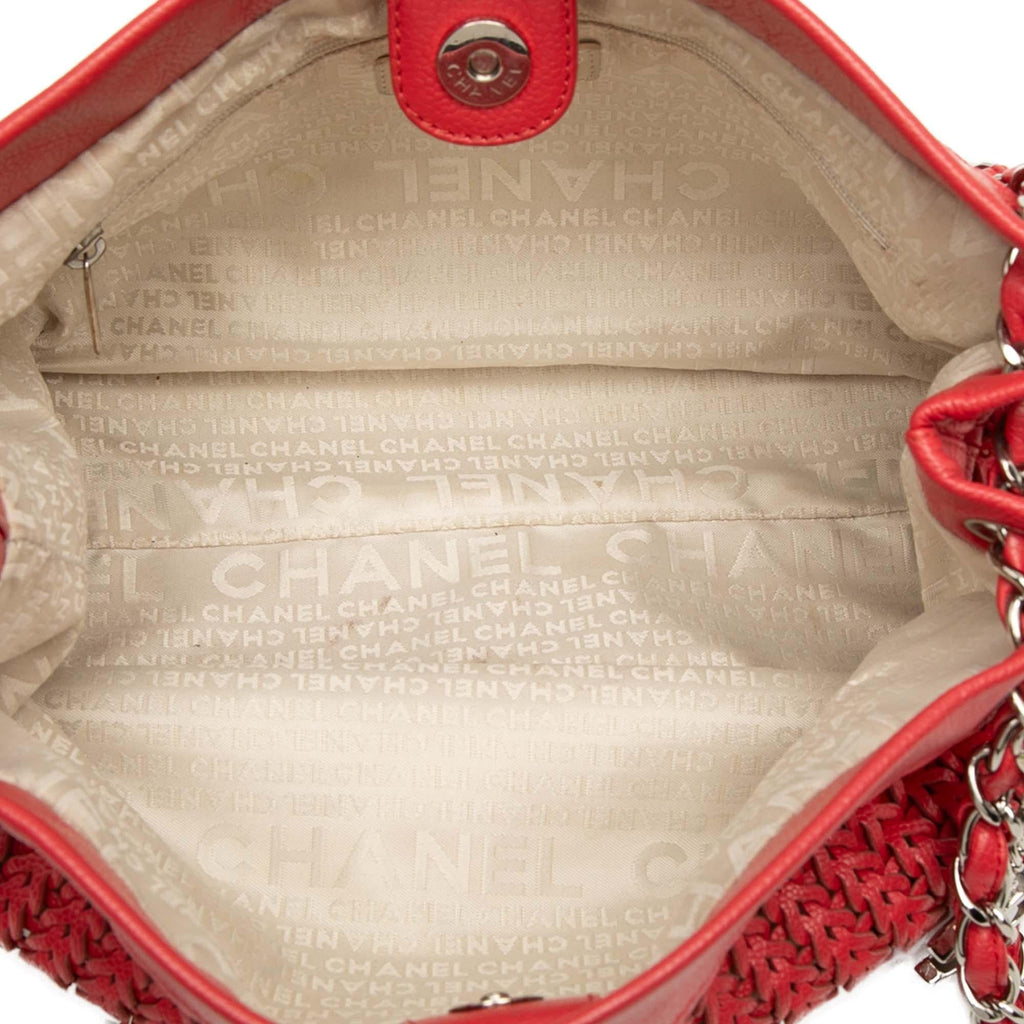 Chanel Woven Caviar CC Charm Tote