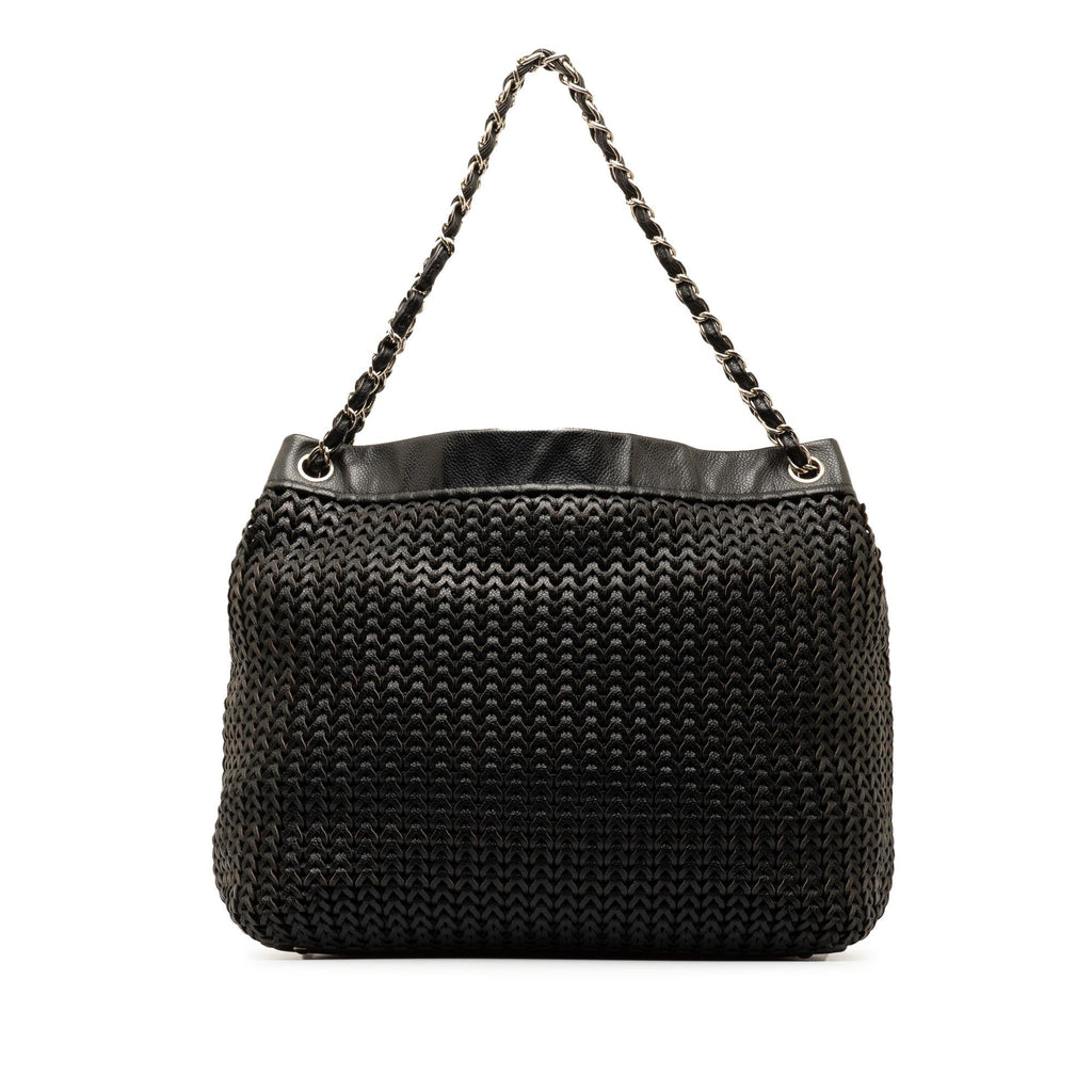 Chanel Woven Caviar Leather Tote (SHG-r7jUZ9)