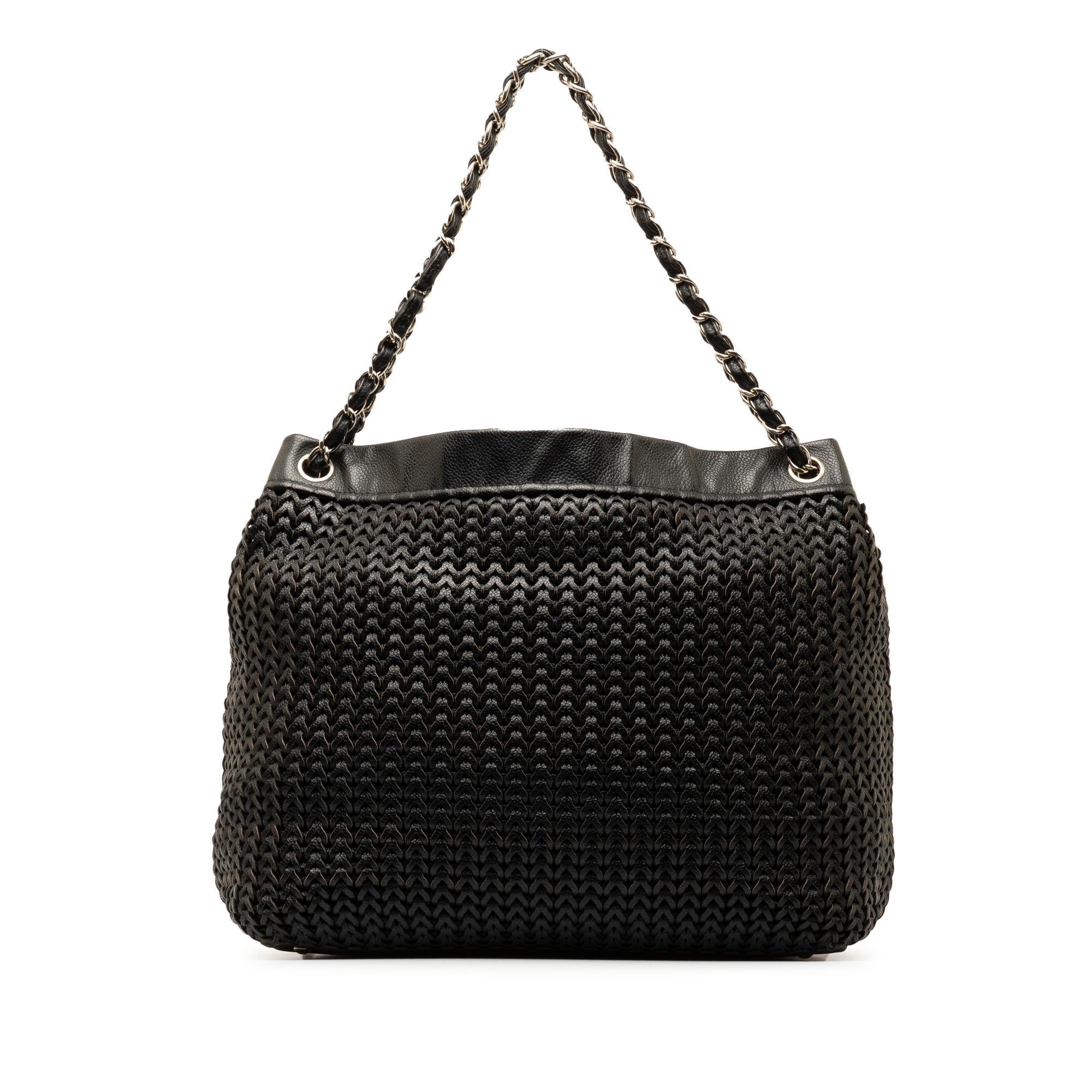 Chanel Woven Caviar Leather Tote (SHG-r7jUZ9)