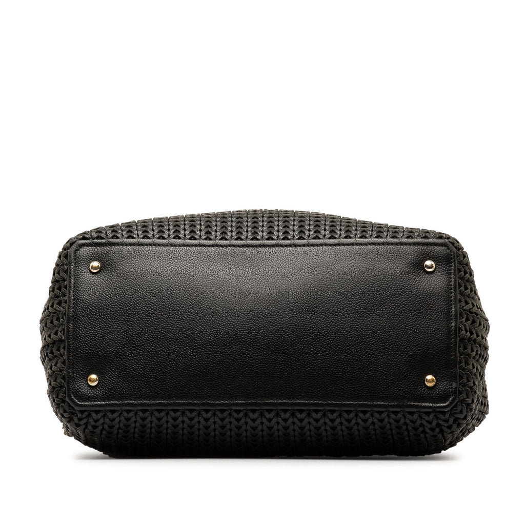 Chanel Woven Caviar Leather Tote (SHG-r7jUZ9)
