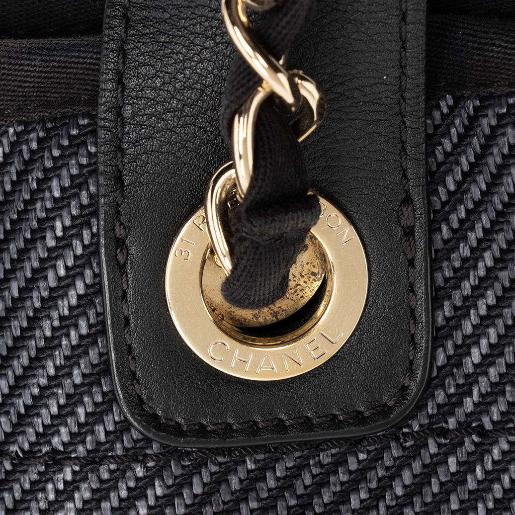 Chanel Woven Straw Deauville Medium Tote (SHF-oXD7wn)