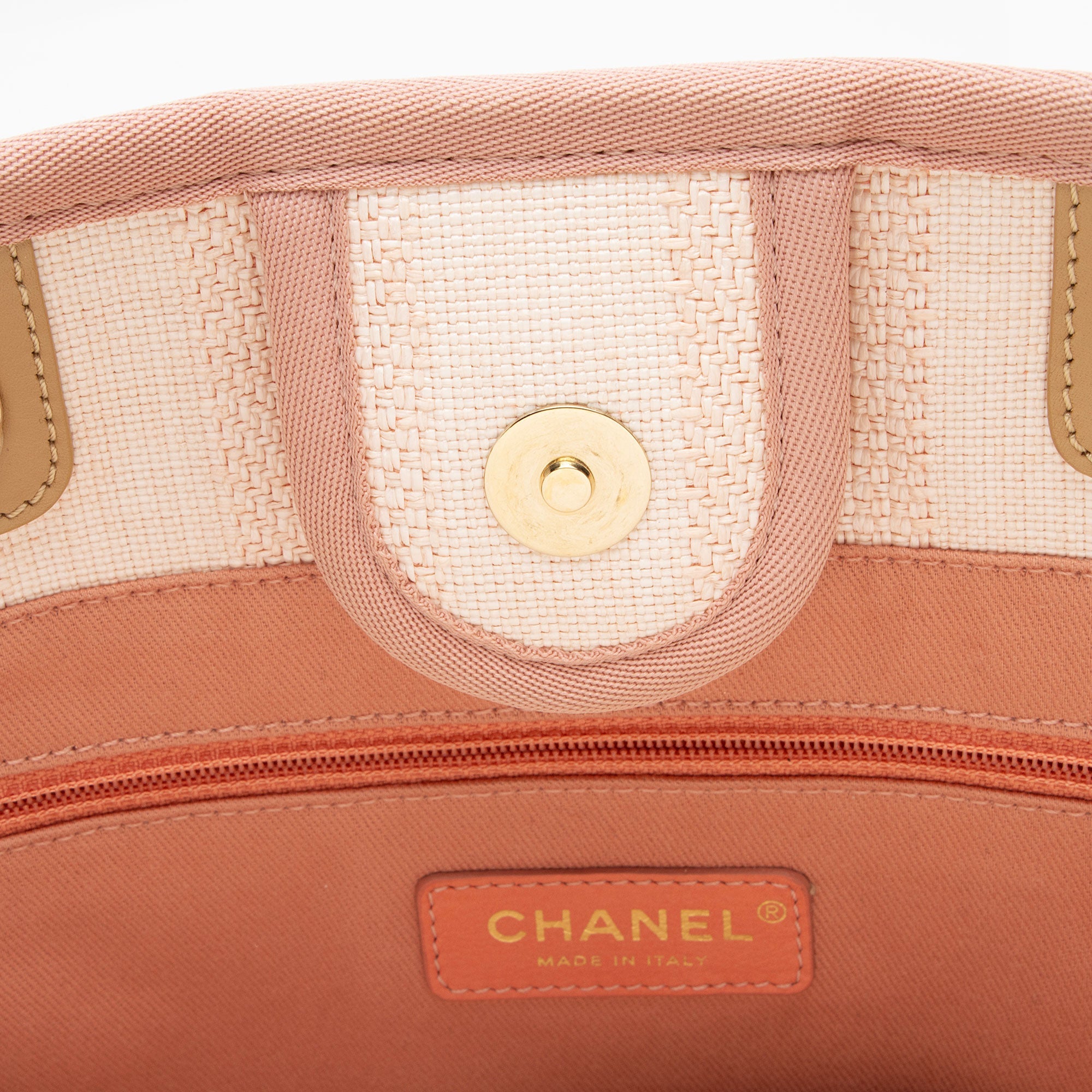 Chanel Woven Straw Deauville Small Tote
