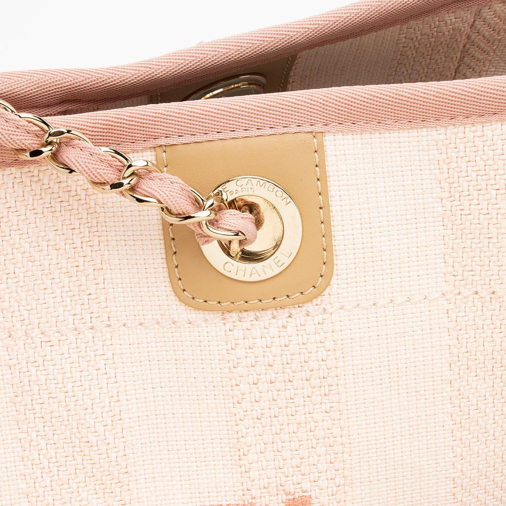 Chanel Woven Straw Deauville Small Tote