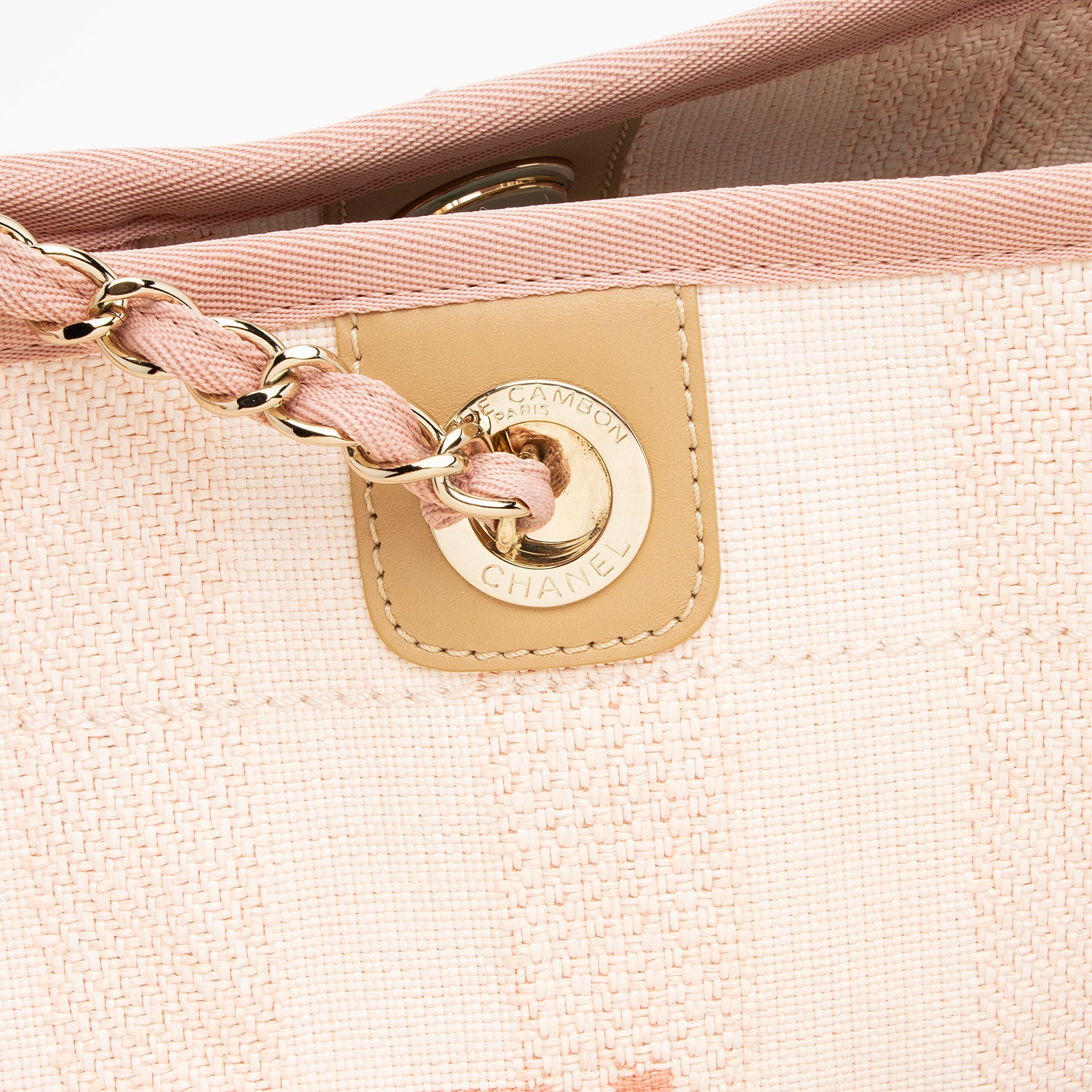 Chanel Woven Straw Deauville Small Tote