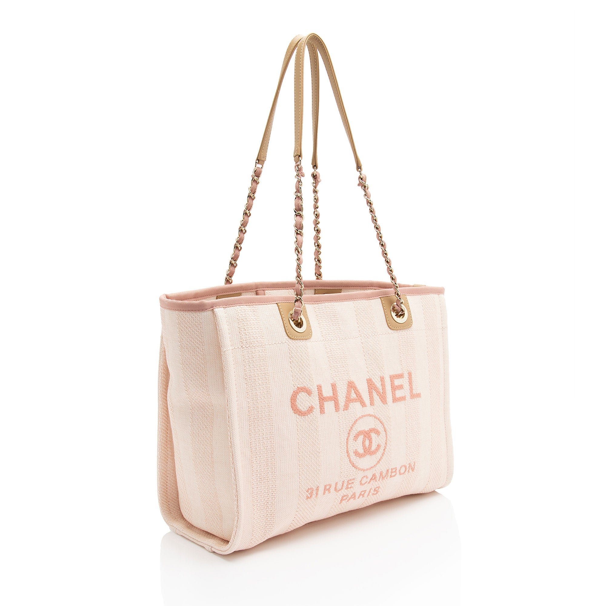 Chanel Woven Straw Deauville Small Tote