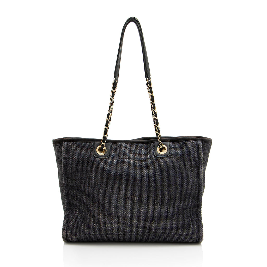 Chanel Woven Straw Deauville Small Tote