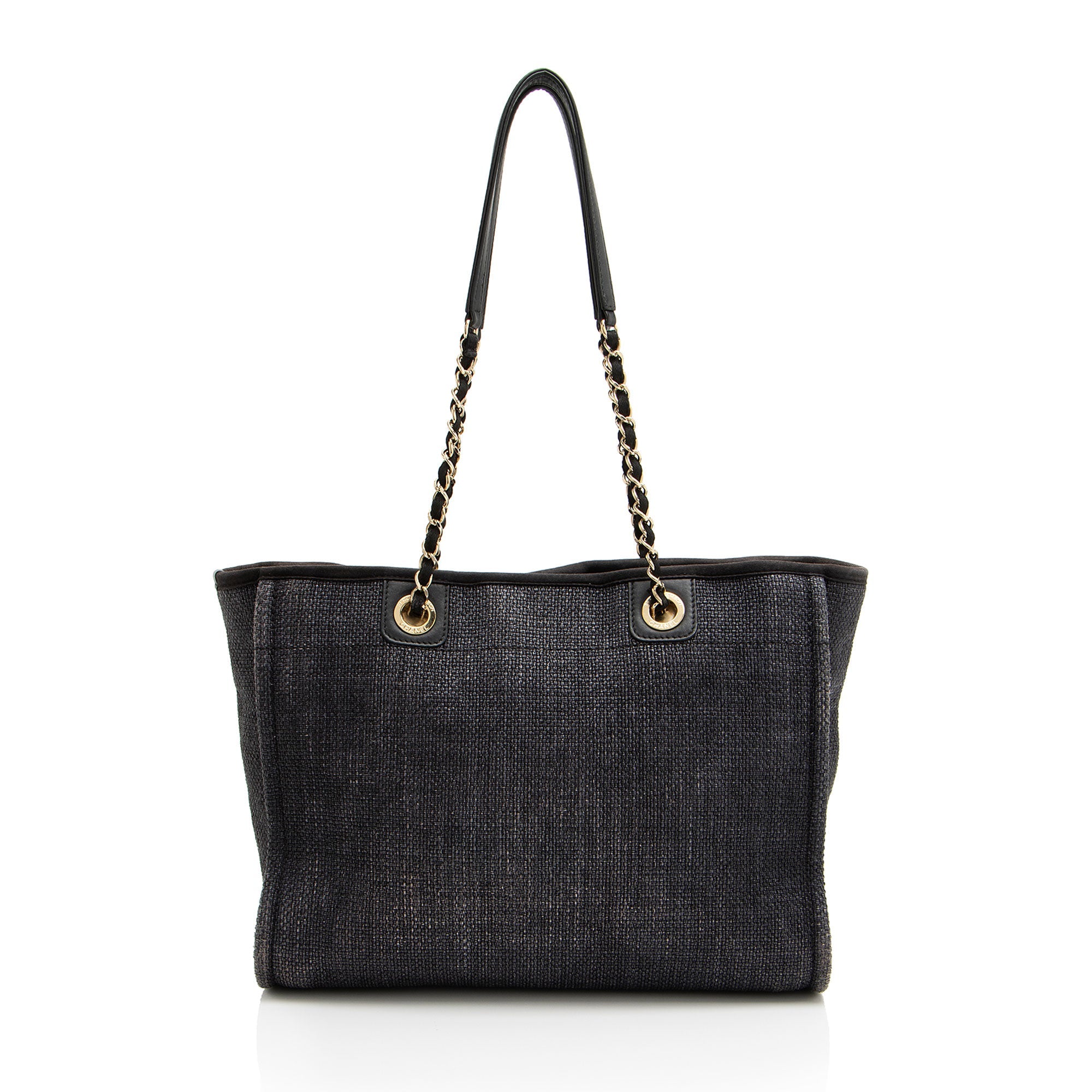 Chanel Woven Straw Deauville Small Tote