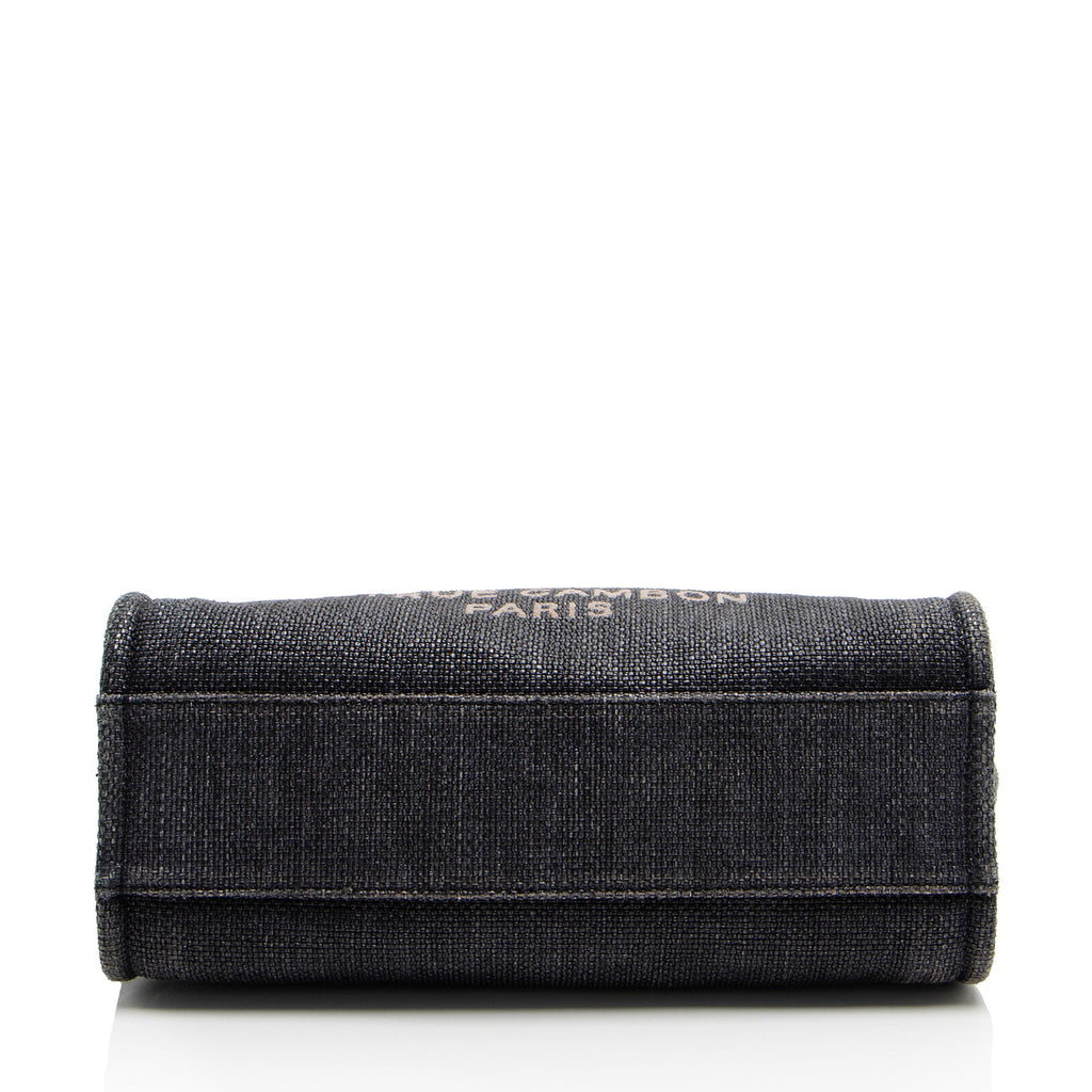 Chanel Woven Straw Deauville Small Tote