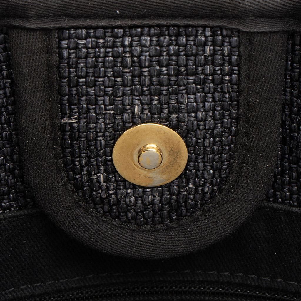 Chanel Woven Straw Deauville Small Tote