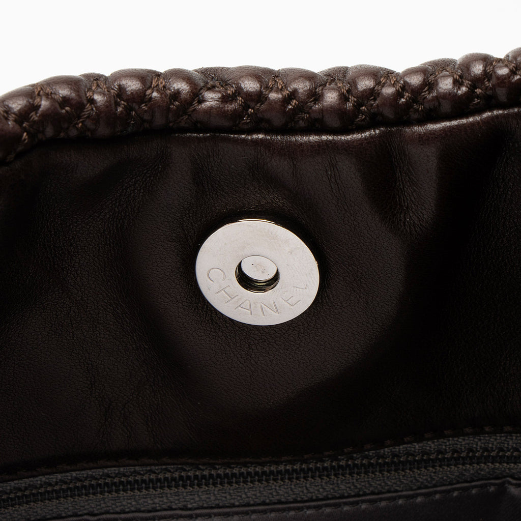 Chanel Wrinkled Lambskin Hidden Chain Tote