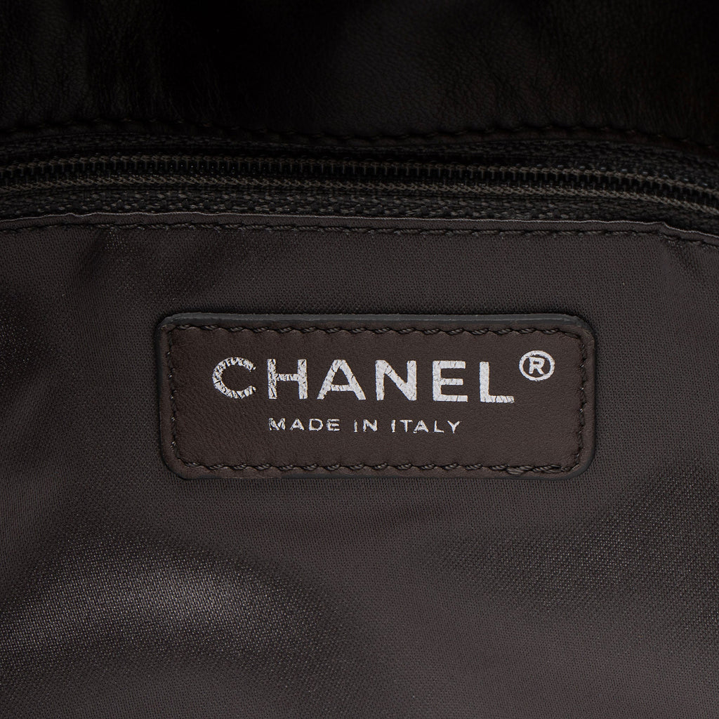 Chanel Wrinkled Lambskin Hidden Chain Tote