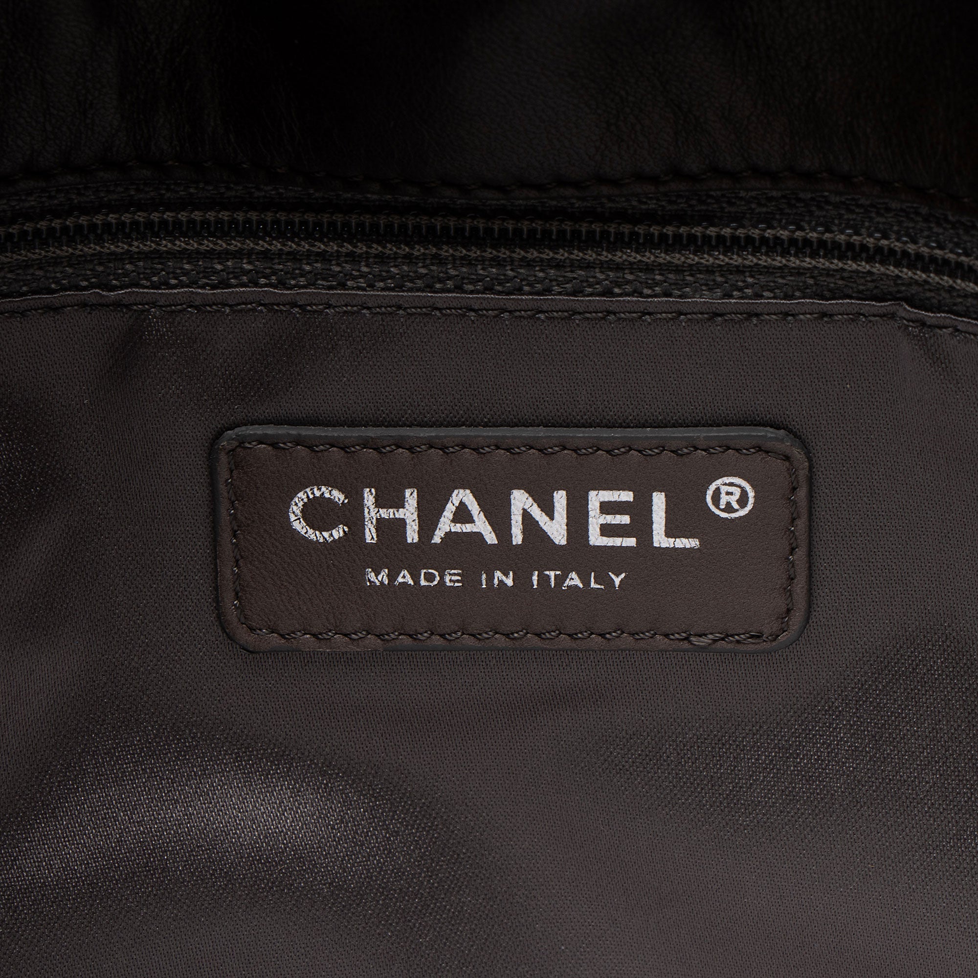 Chanel Wrinkled Lambskin Hidden Chain Tote