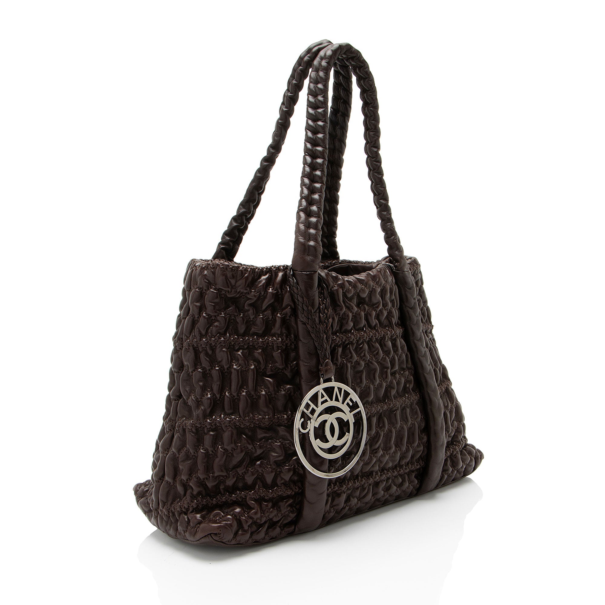 Chanel Wrinkled Lambskin Hidden Chain Tote