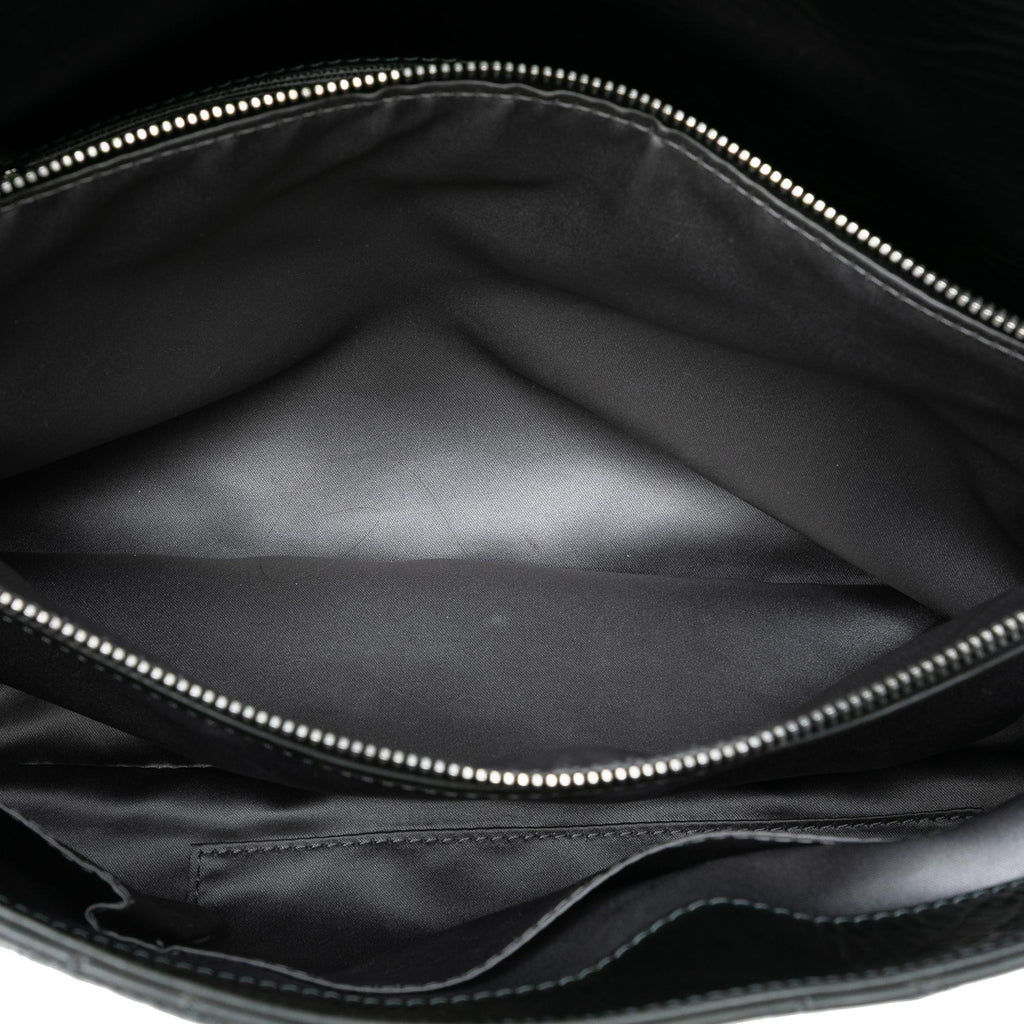 Chanel XL CC Glazed Quilted Calfskin Single Flap