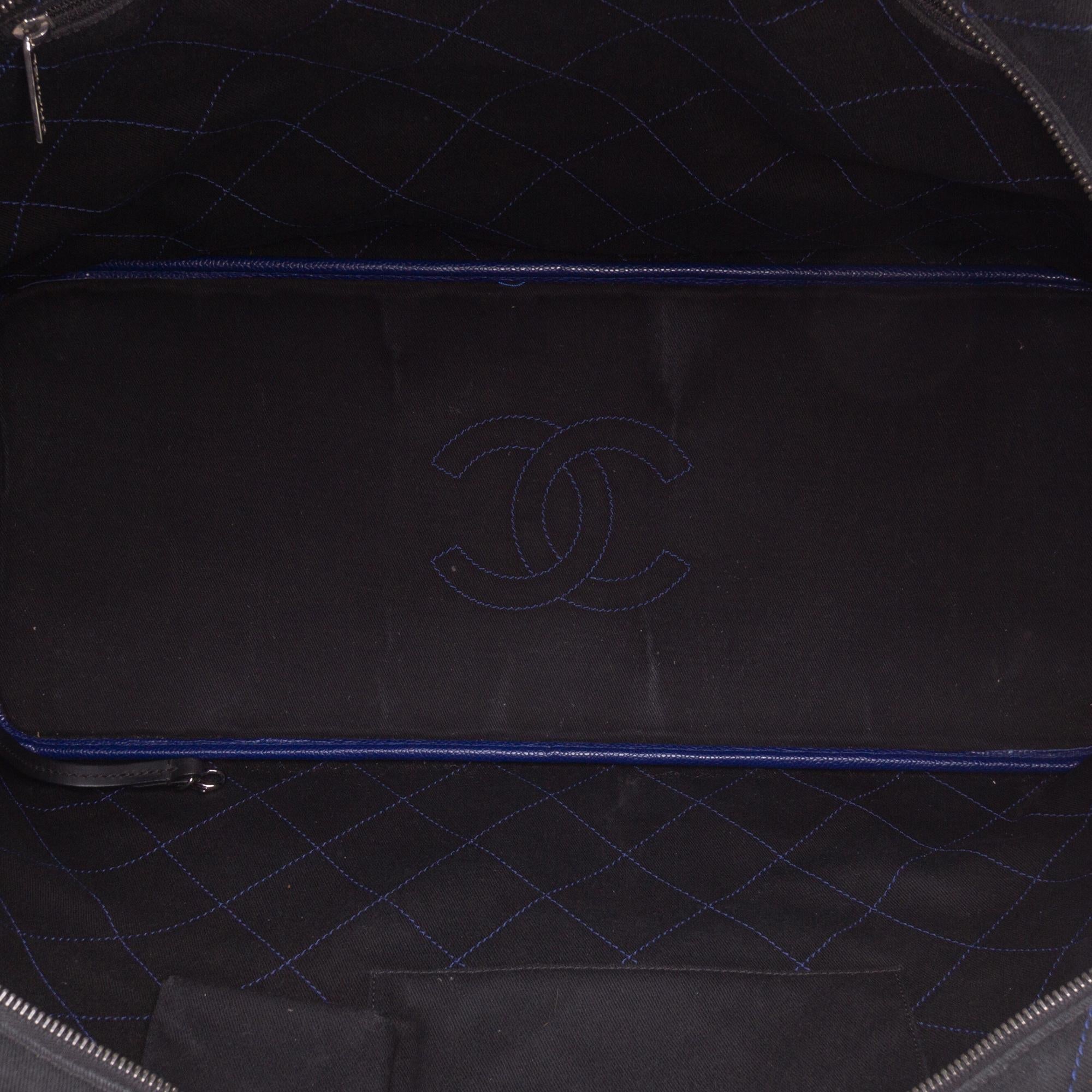 Chanel XL Quilted Caviar Shopping Fever Tote