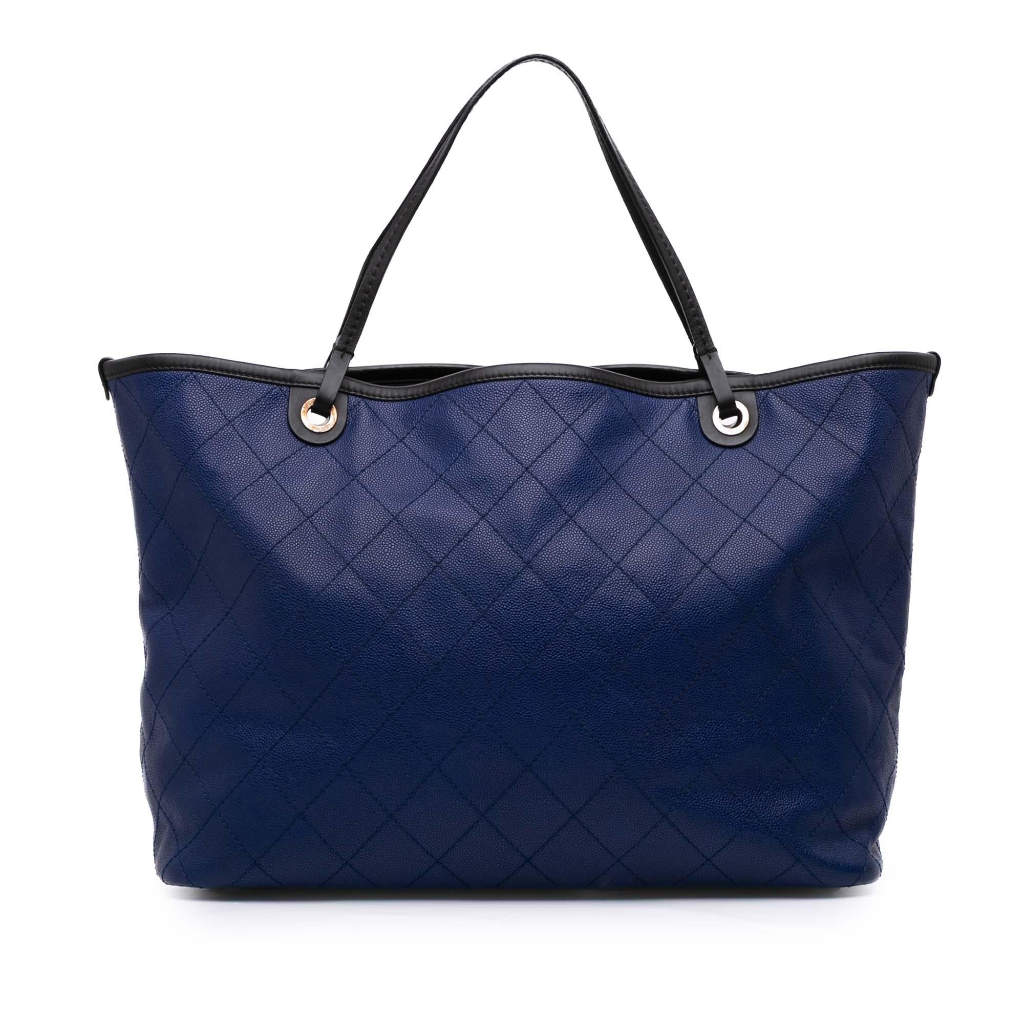 Chanel XL Quilted Caviar Shopping Fever Tote