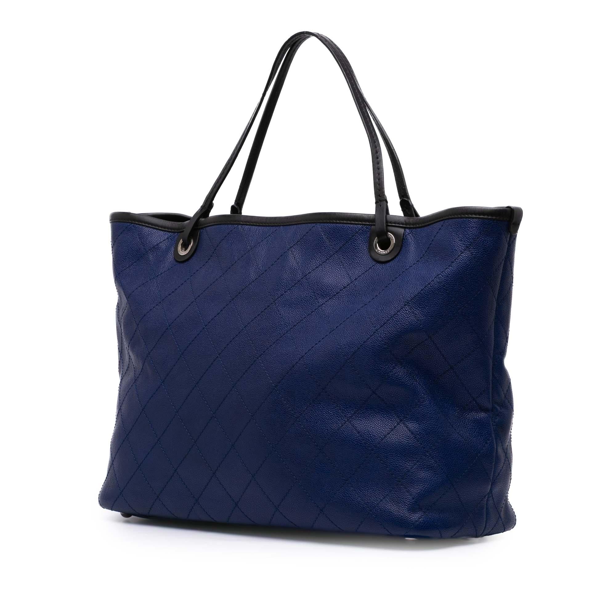 Chanel XL Quilted Caviar Shopping Fever Tote