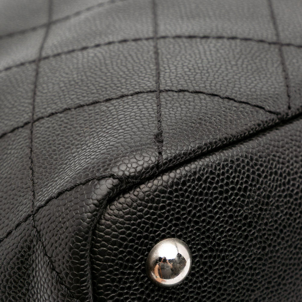 Chanel XL Quilted Caviar Shopping Fever Tote