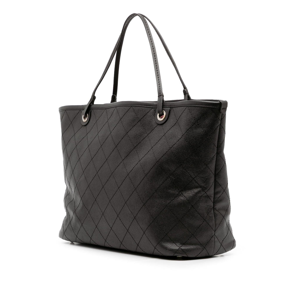 Chanel XL Quilted Caviar Shopping Fever Tote