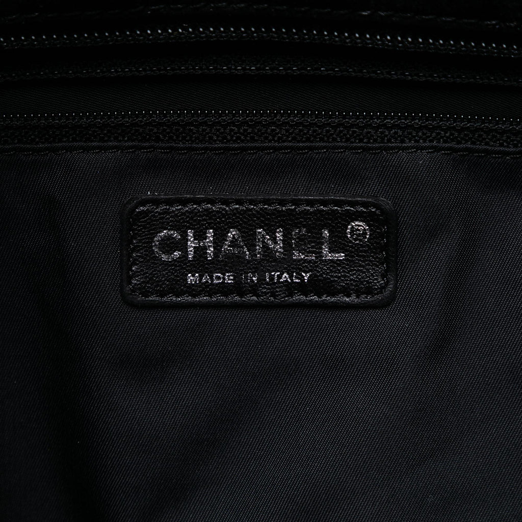 Chanel XL Quilted Coated Canvas Paris Biarritz Tote