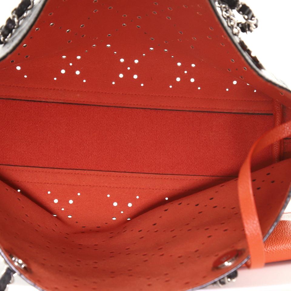 CHANEL PERFORATED CAVIAR LEATHER SMALL SHOPPING TOTE BAG