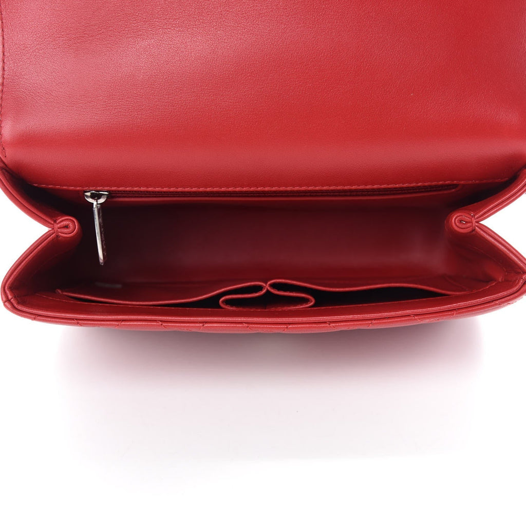 CHANEL SMALL LAMBSKIN QUILTED CC FILIGREE FLAP BAG