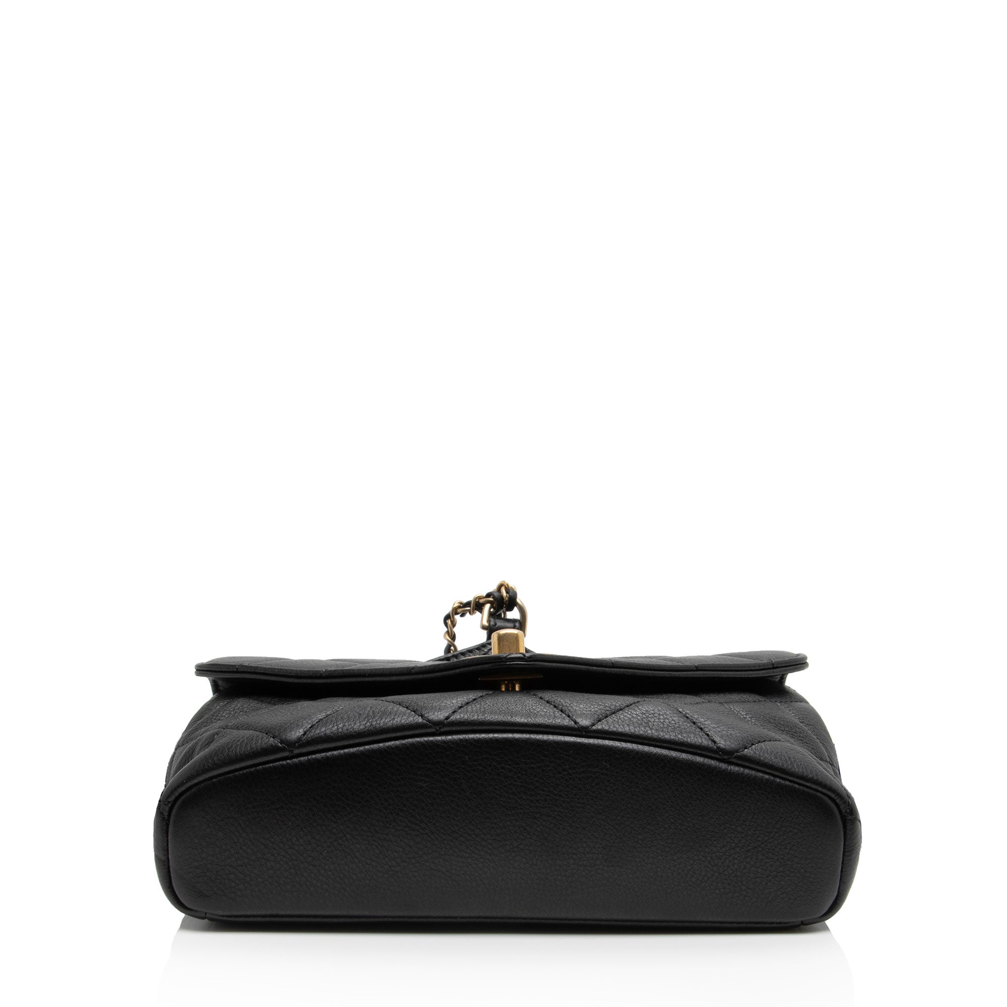 Chanel Calfskin Quilted Carry With Chic Flap Waist Bag (SHF-zM1SNQ)