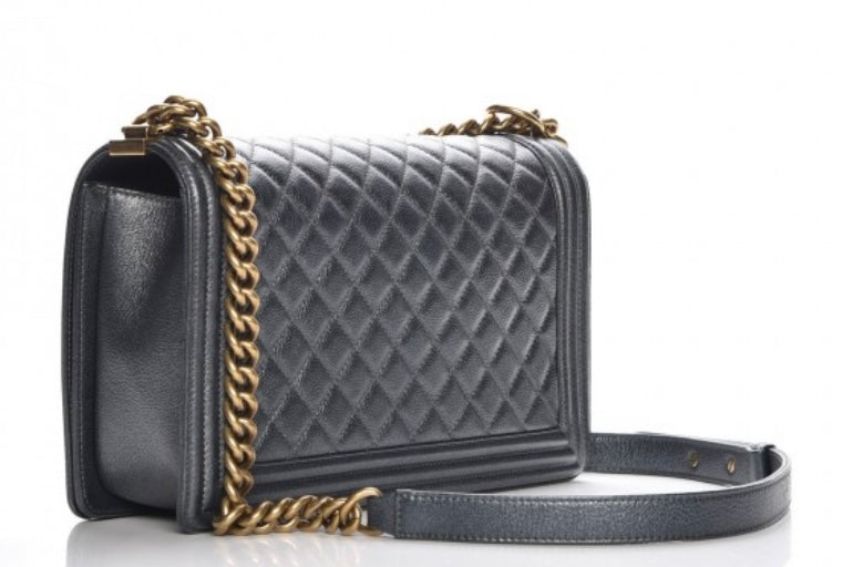 CHANEL CAVIAR QUILTED MEDIUM BOY FLAP BAG