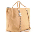 CHANEL CC CHARM CHAIN SHOPPING TOTE