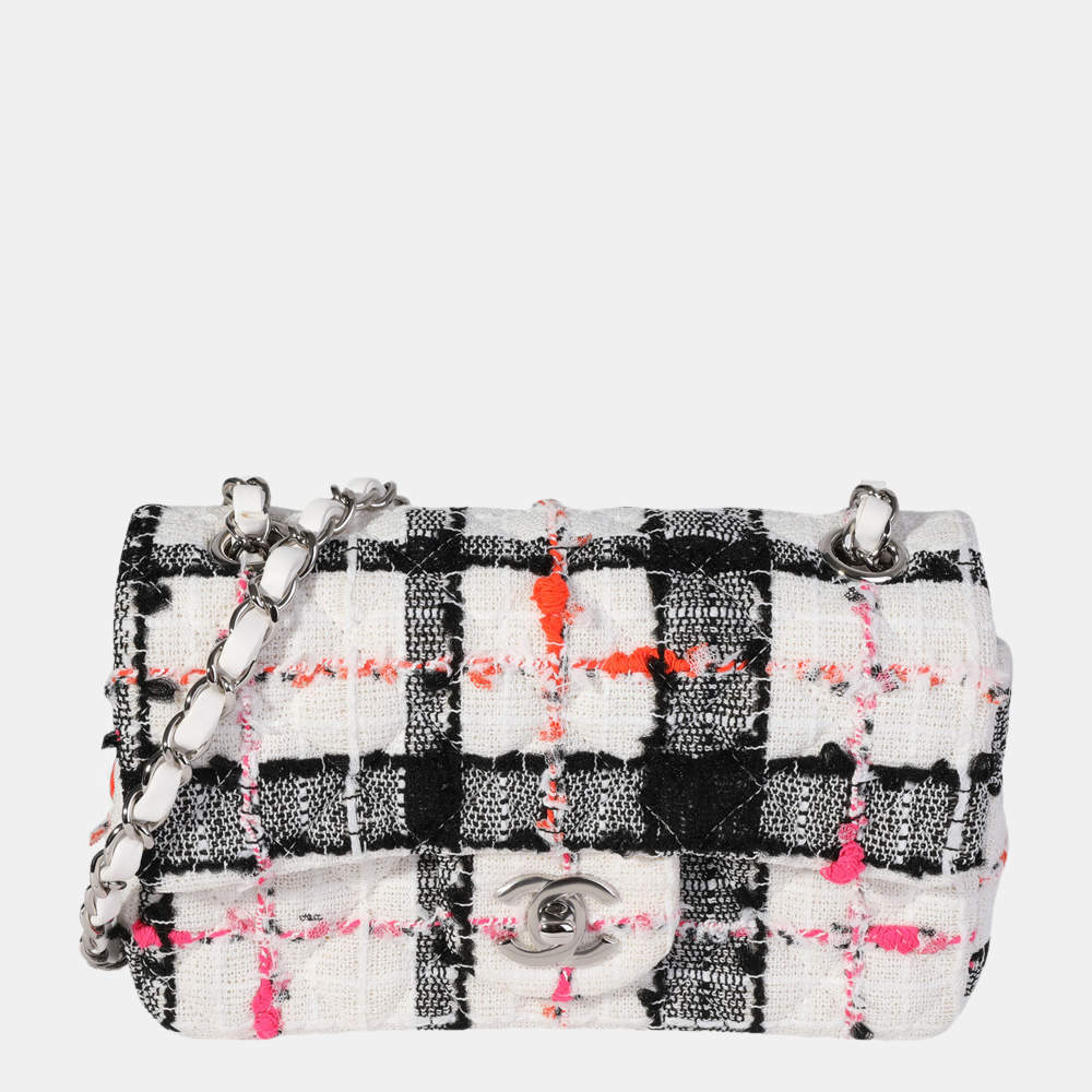CHANEL TWEED MINI RECTANGULAR CLASSIC FLAP BAG