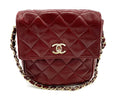 CHANEL VINTAGE BURGUNDY CROSSBODY BAG