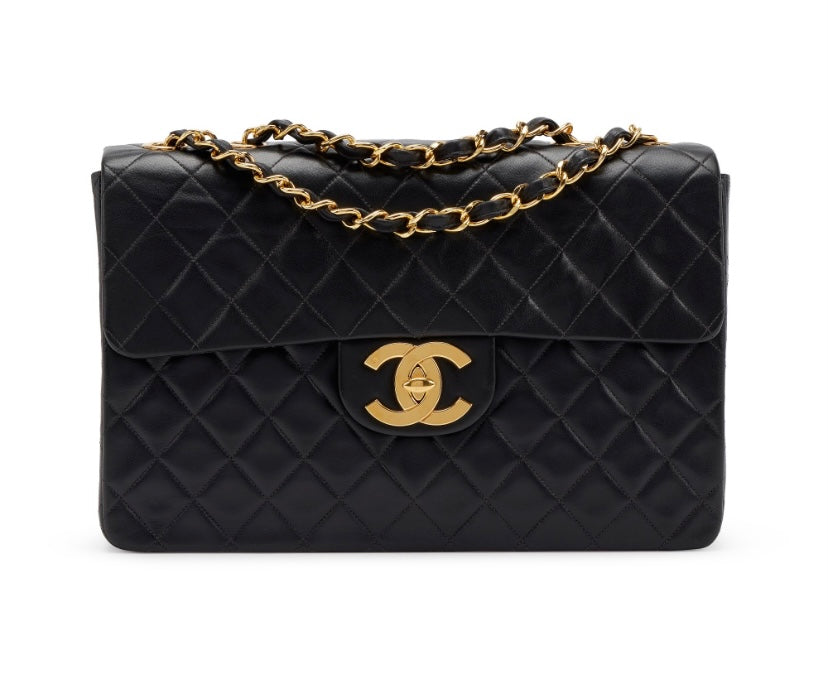 CHANEL VINTAGE JUMBO CLASSIC FLAP BAG
