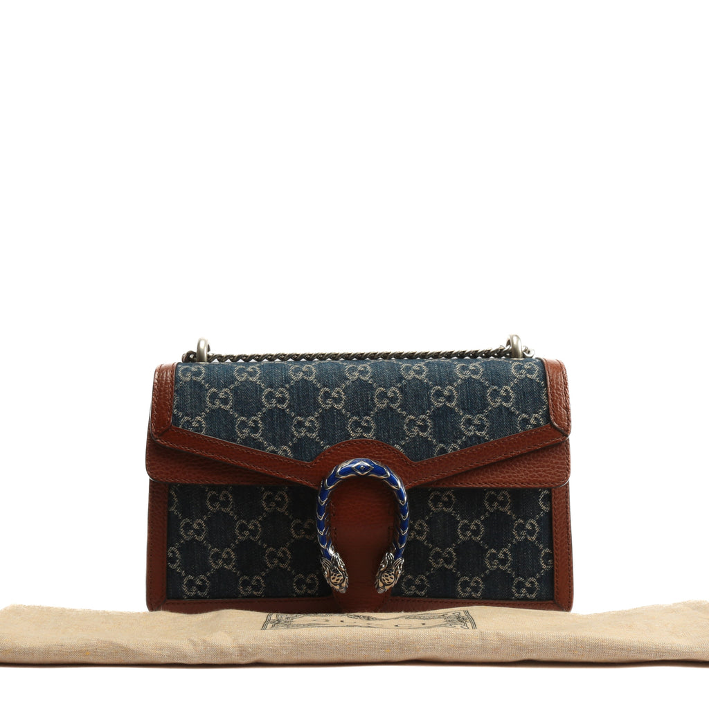 GUCCI GG Small Dionysus Shoulder Denim