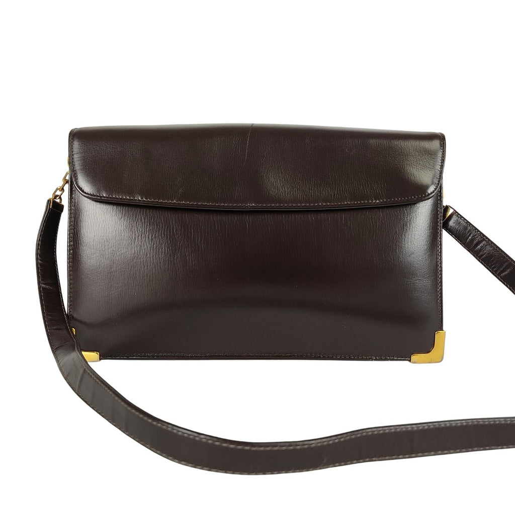 DIOR Christian  shoulder bag in brown leather