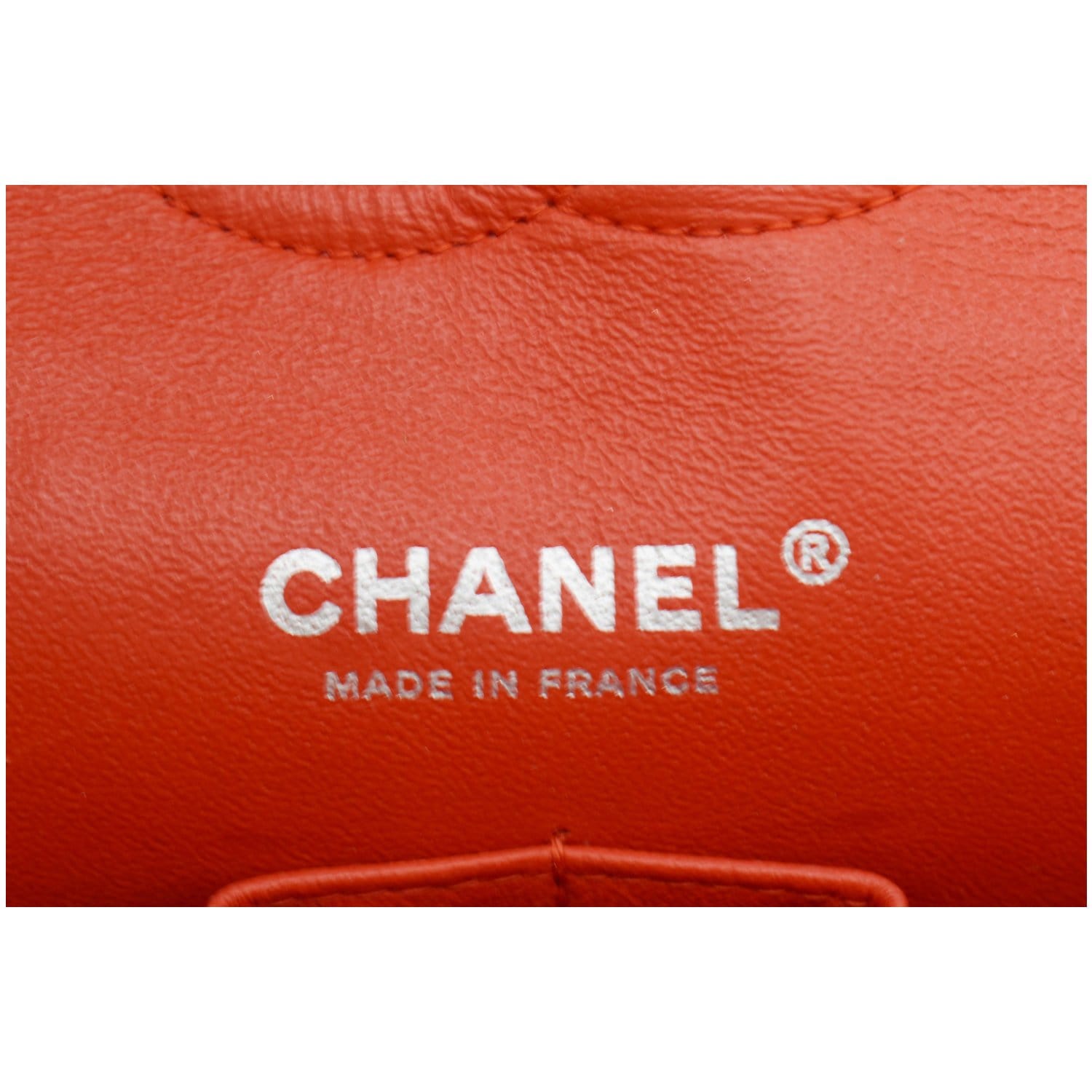 CHANEL Women Classic Medium Double Flap Striped Patent Leather Shoulder Bag White/Red