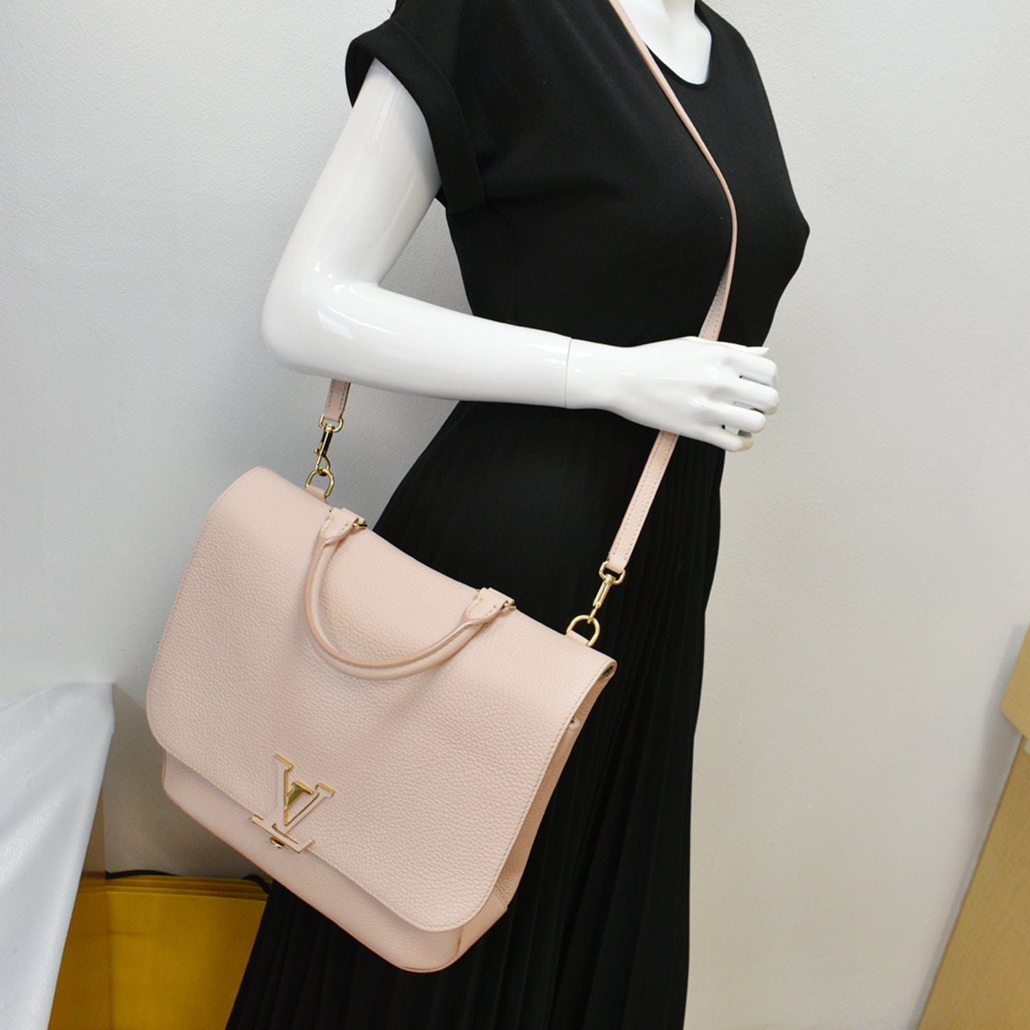 LOUIS VUITTON Volta Taurillon Leather Shoulder Bag Petale