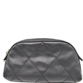 CHANEL Biarritz Quilted Canvas Cosmetic Pouch Black