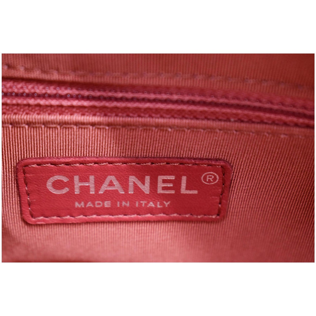 CHANEL Gabrielle Small Aged Calfskin Leather Hobo Crossbody Bag Orange