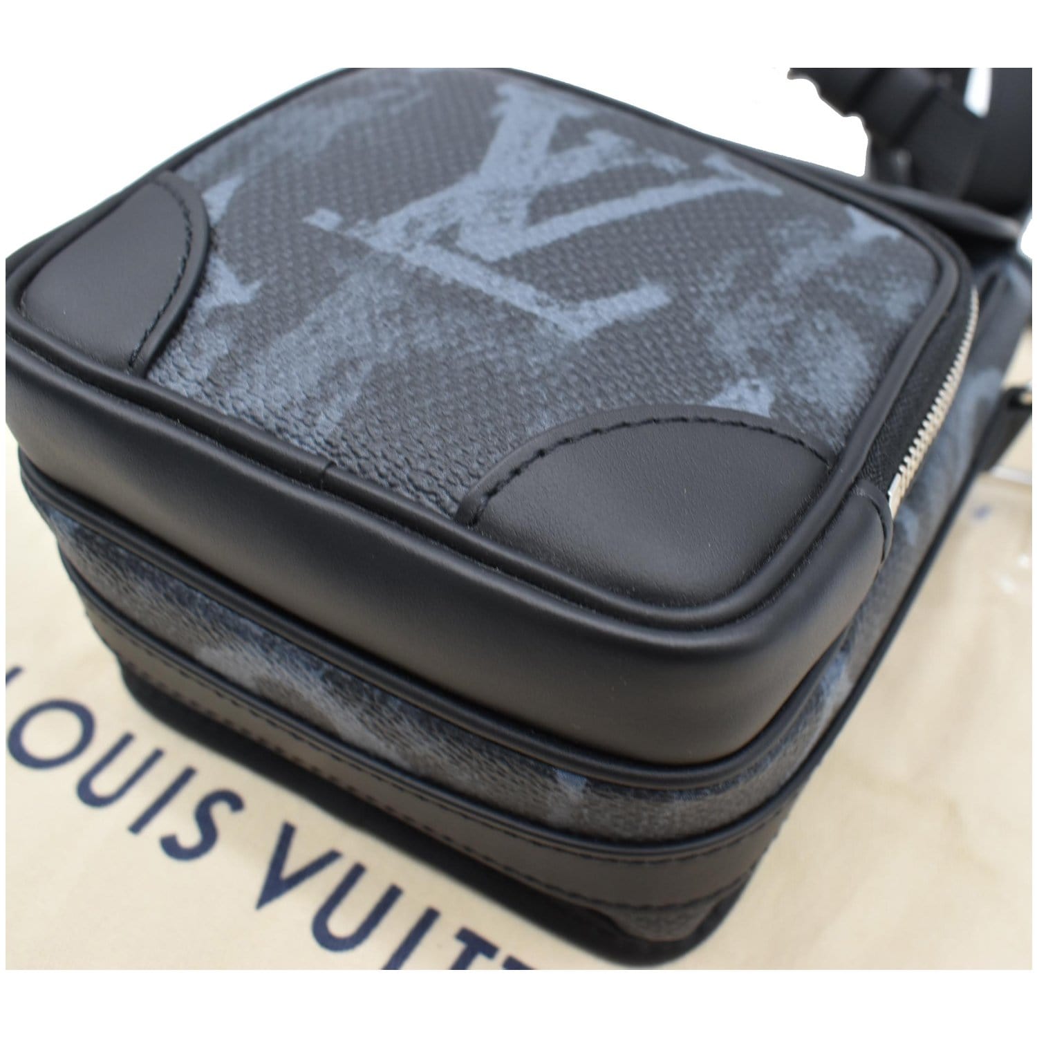LOUIS VUITTON Nano Amazon Monogram Pastel Messenger Bag Noir
