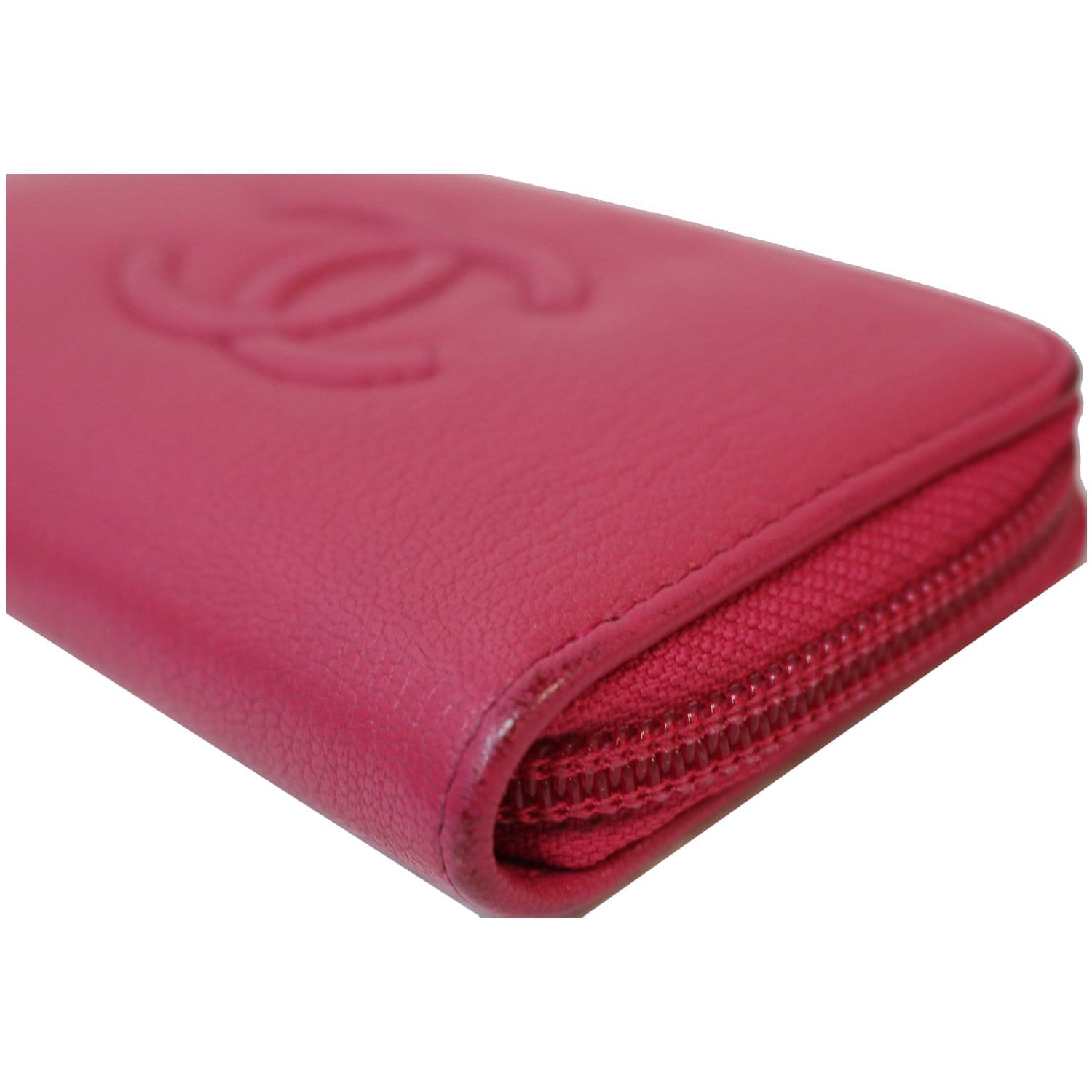 CHANEL CC Key Holder Caviar Leather Case Wallet Pink 22826381
