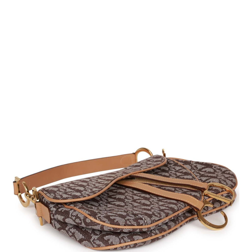 Christian Dior Saddle Bag Rasta Trotter Canvas Silver Hardware