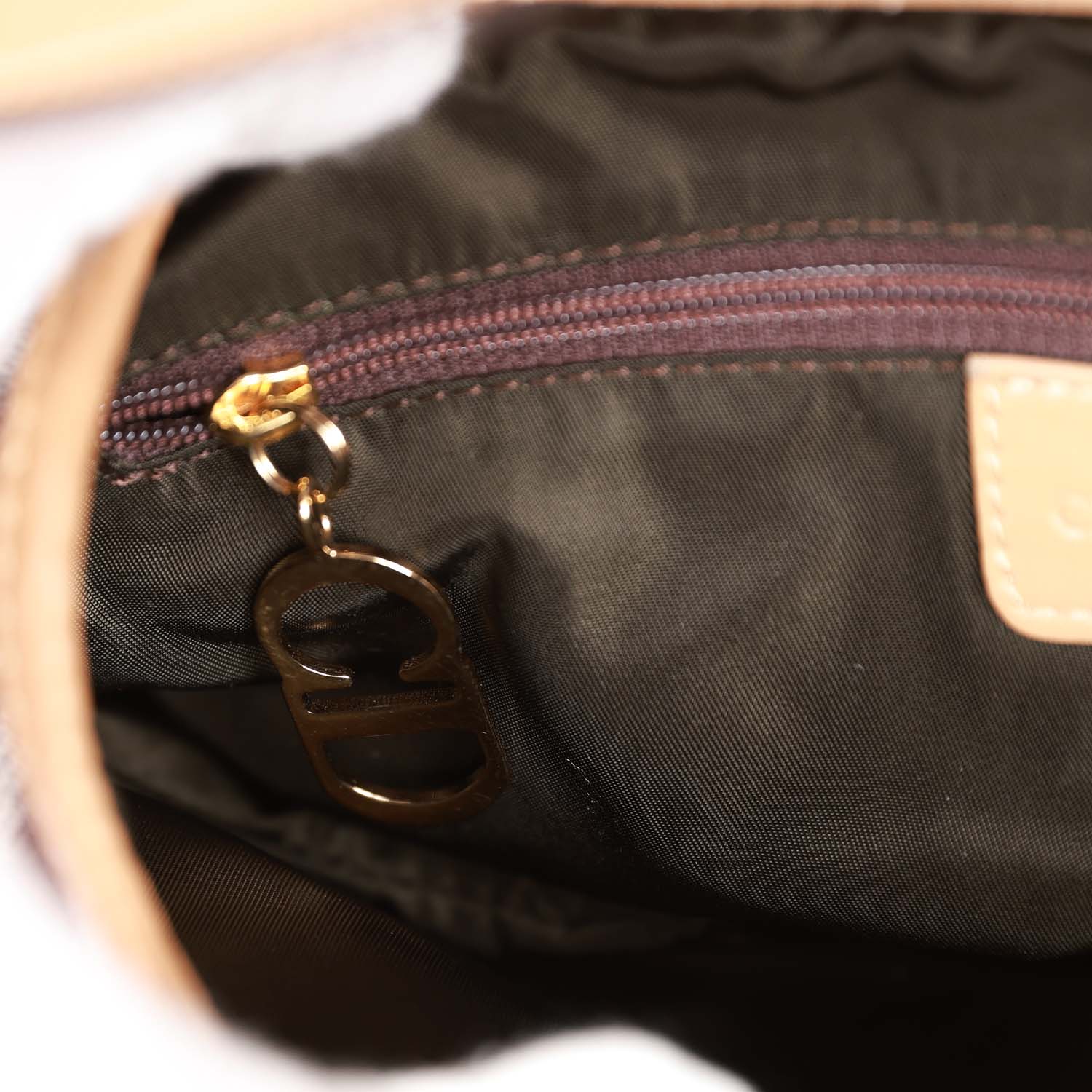 Christian Dior Saddle Bag Rasta Trotter Canvas Silver Hardware